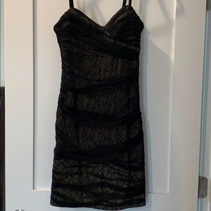 Black mini dress